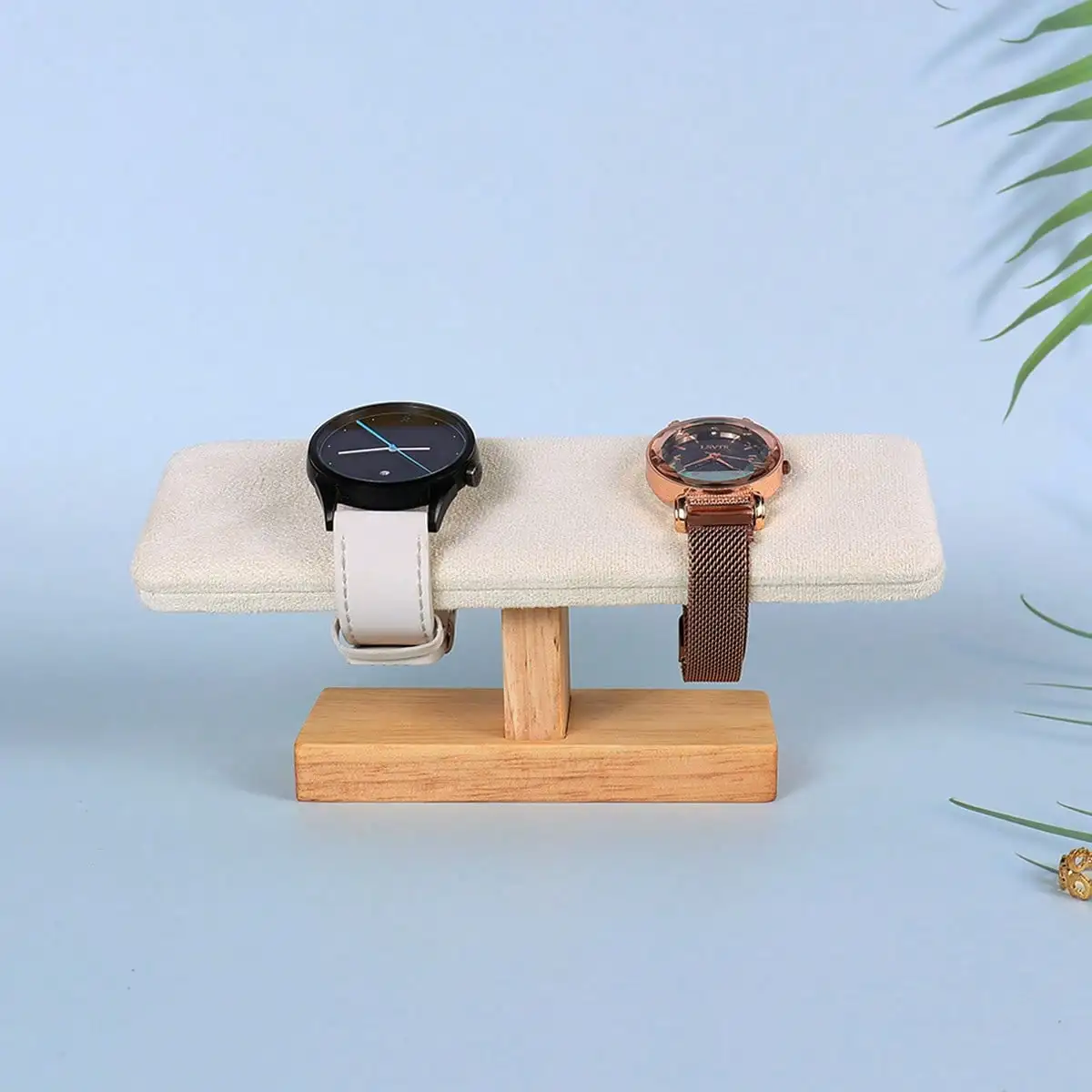 Jewelry Watches & Accessories - ジュエリーウォッチオーガナイザースタンド - スタイリッシュなダブルウォッチの保管と装飾機能