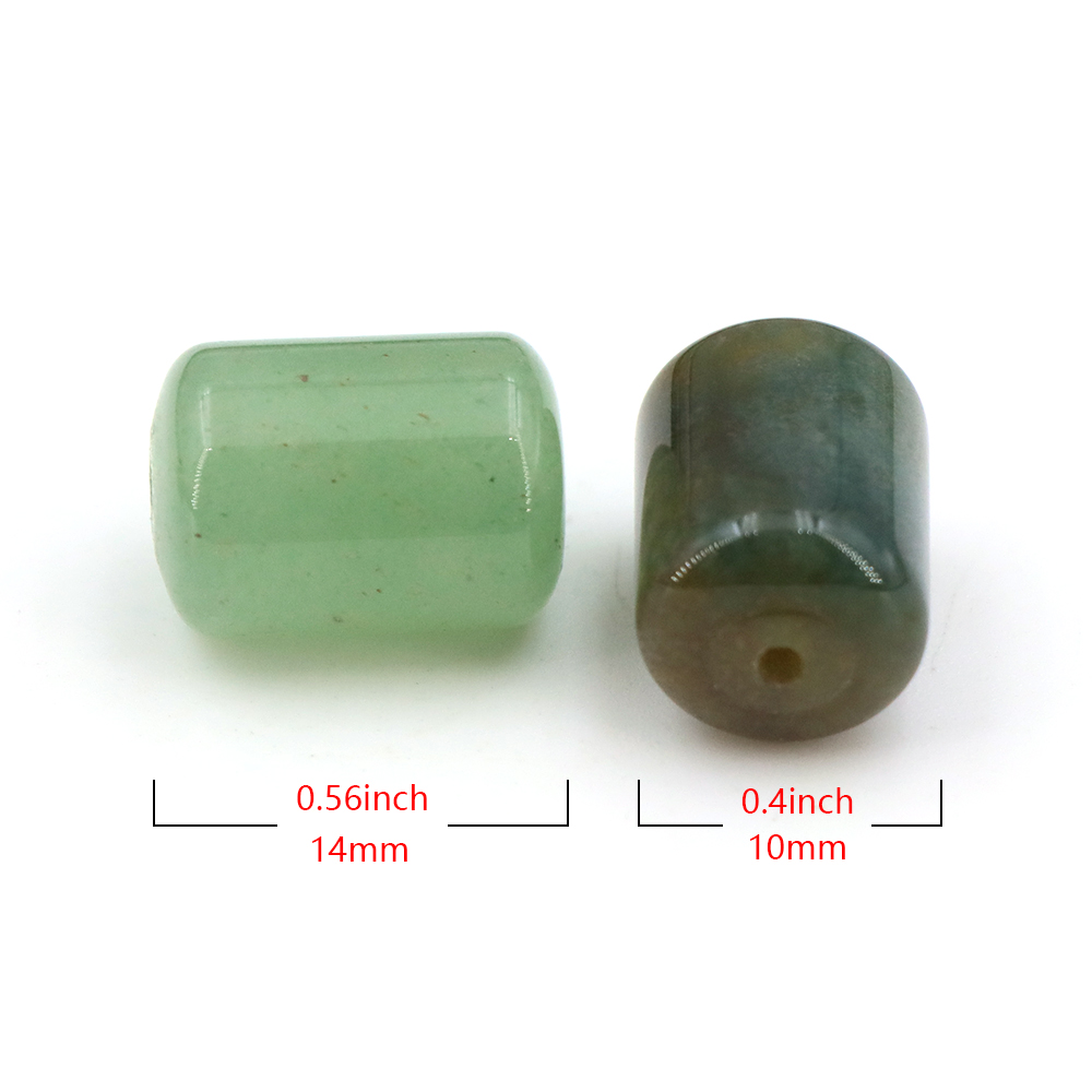 10x14mm天然石シリンダービーズヒーリングクリスタルチャ - Gemstone Bracelet Healing のレビューと価格