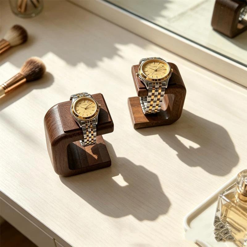 装飾的な無垢材の腕時計スタンド、ブレスレット、指輪、腕時計、 - Jewelry Watches & Accessories のレビューと価格
