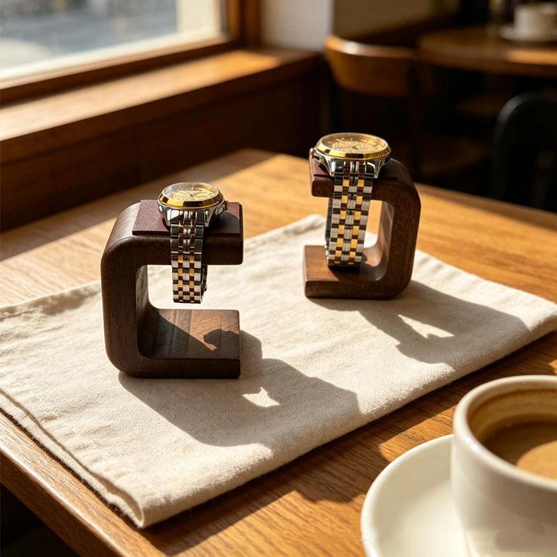 装飾的な無垢材の腕時計スタンド、ブレスレット、指輪、腕時計、 - Jewelry Watches & Accessories のレビューと価格
